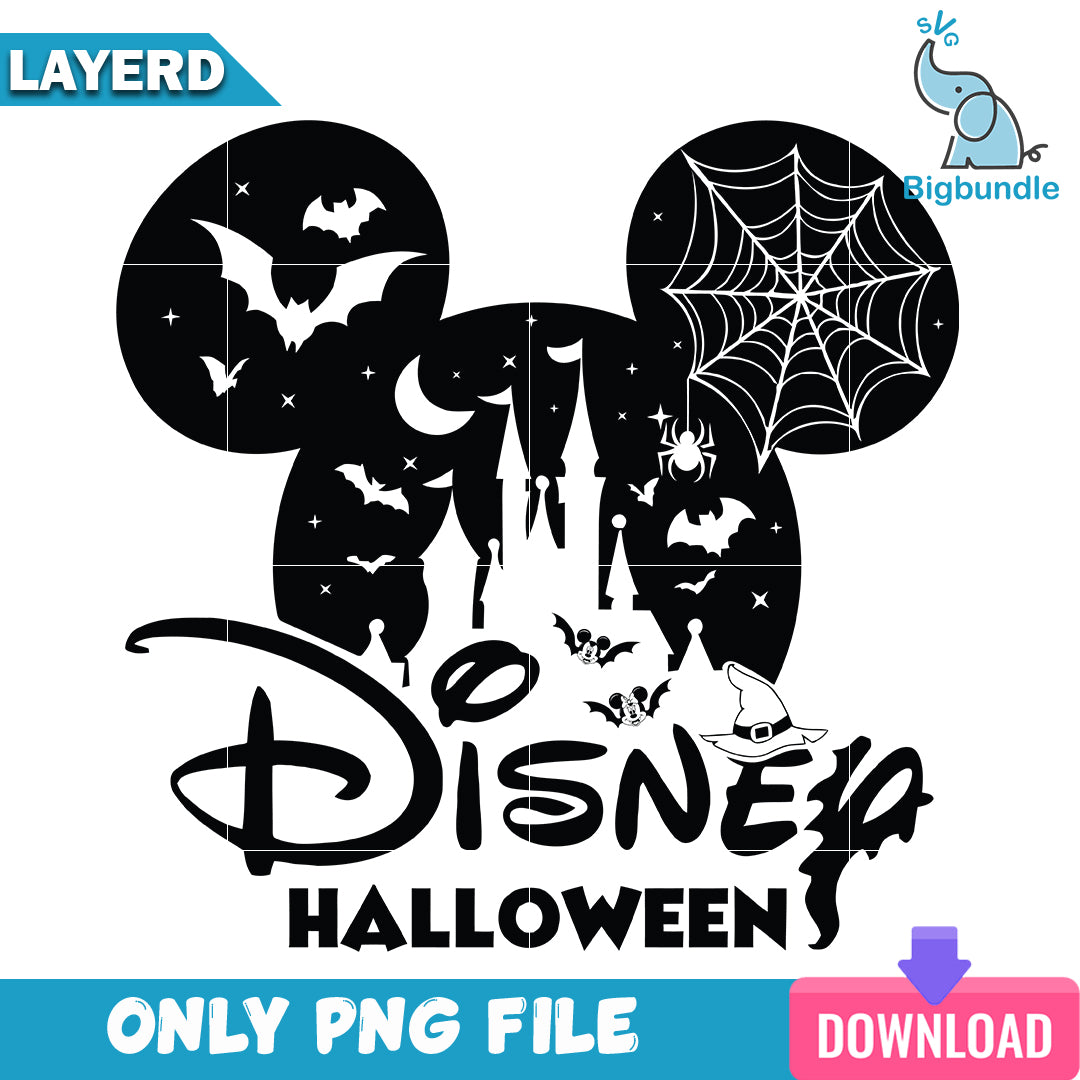 Disney mickey mouse halloween, halloween png, Instant download.