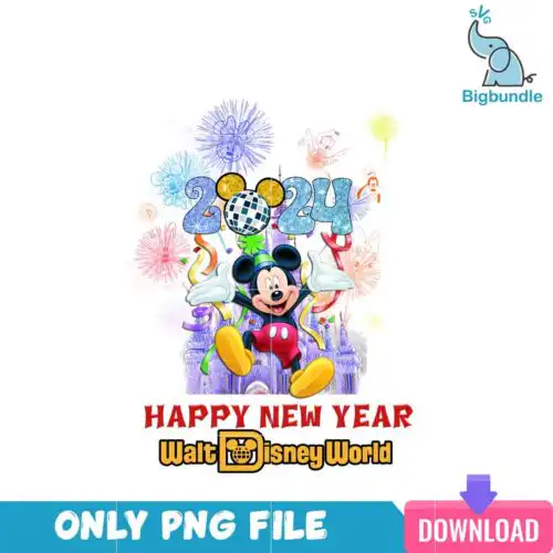 Disneyland_8.png Happy New Year 2024 Walt Disney PNG