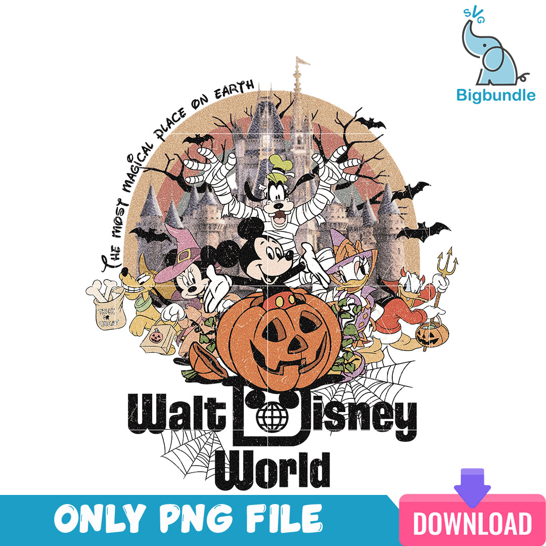 Disney mickey mouse friends halloween, halloween png, Digital download.