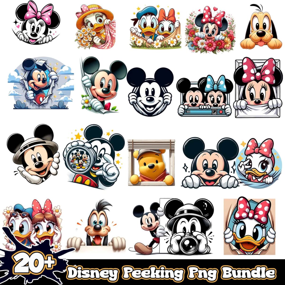 DisneypeekingPNGbundle