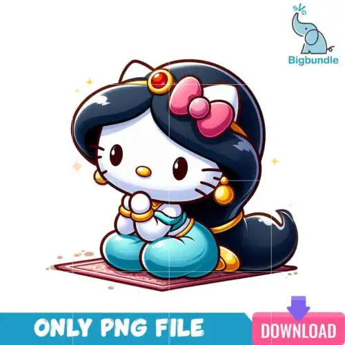 Disney Princess Jasmin Hello Kitty PNG