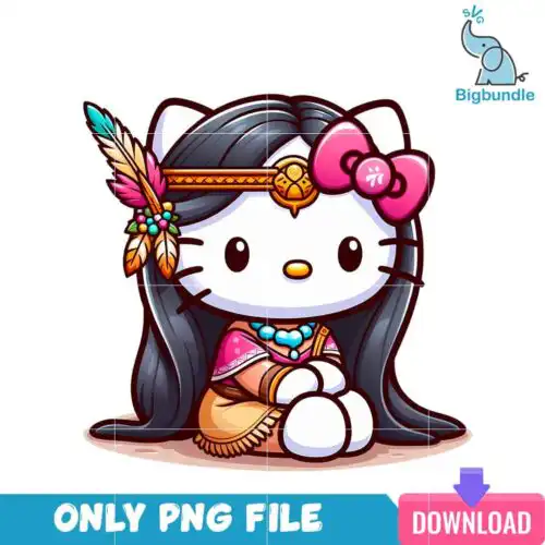 Disney Princess Pocahontas Hello Kitty PNG