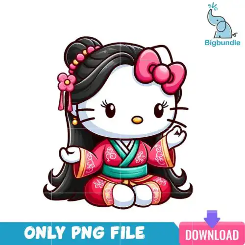 Disney Princess Mulan Hello Kitty PNG