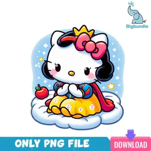 Disney Princess Snow White Hello Kitty PNG