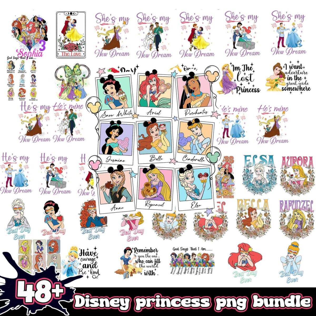 Disneyprincesspngbundle