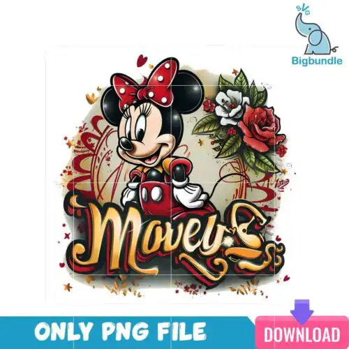 Disney Characters Minnie Flower PNG