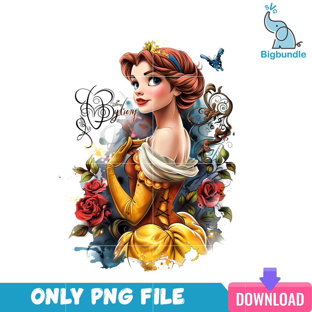 Disney Princess Belle Flower PNG