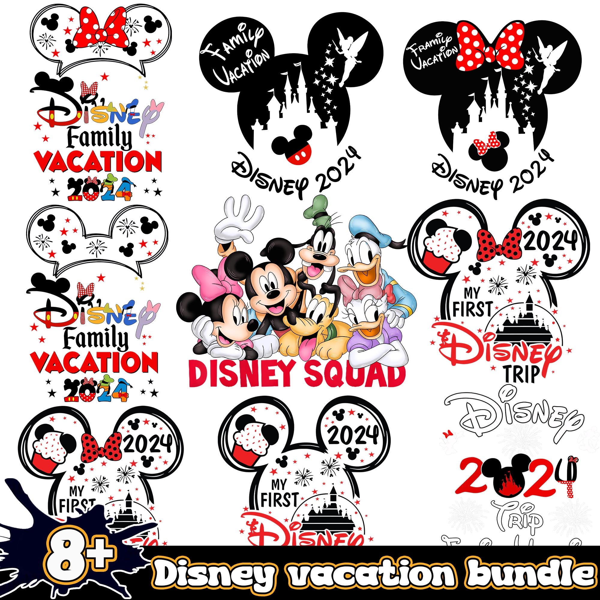 Disney Vacation 2024 8+ PNG