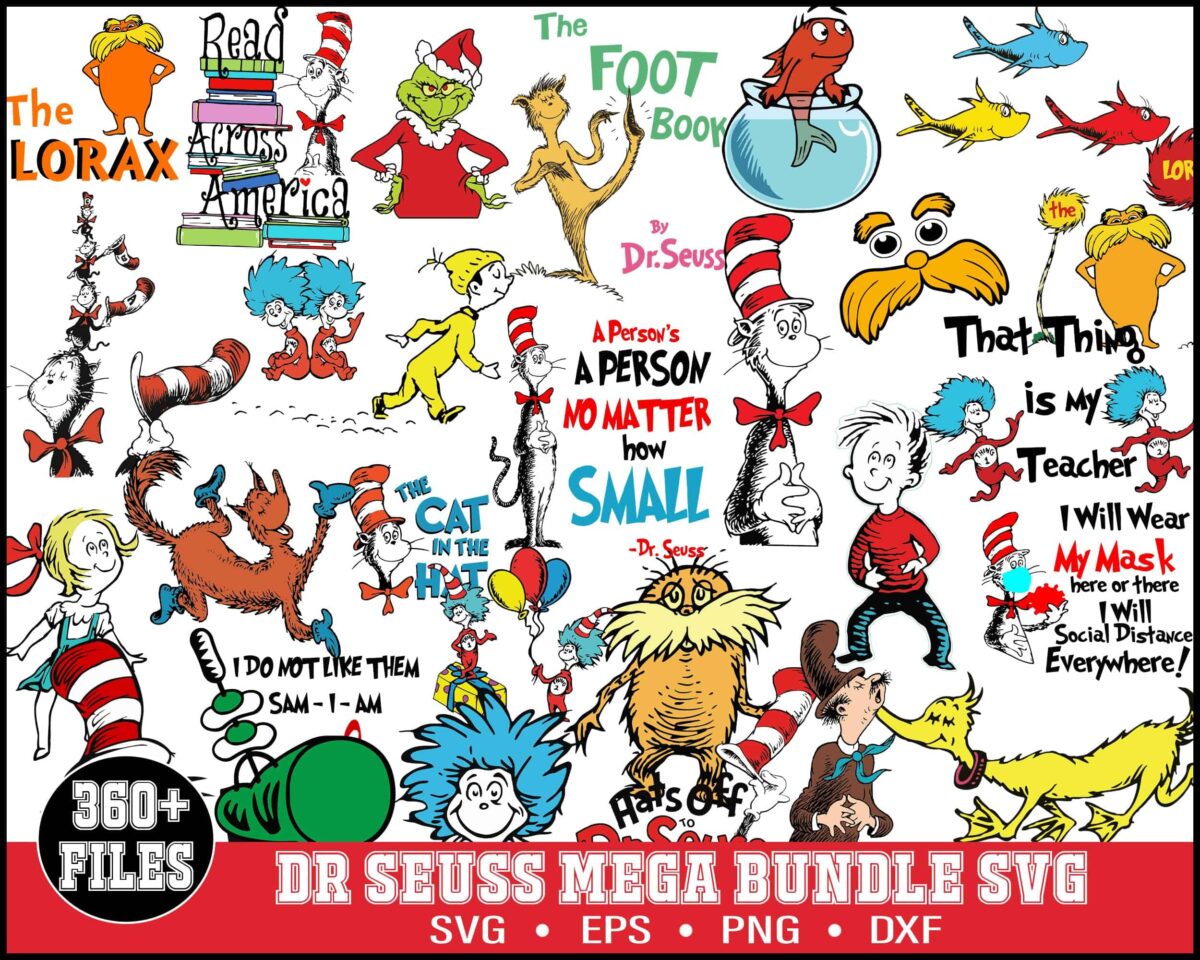 Dr Seuss 360 bundle svg