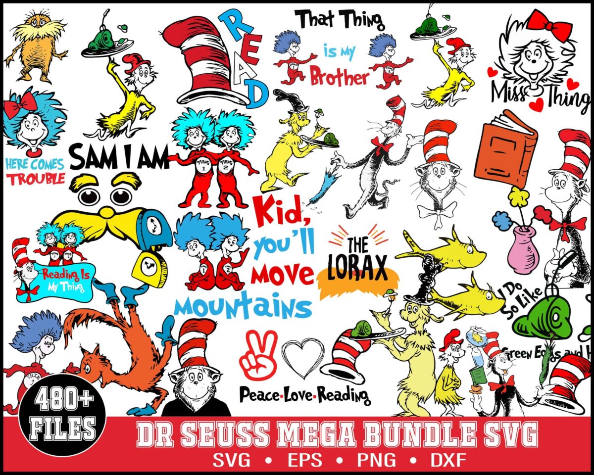 Dr Seuss 480 bundle svg