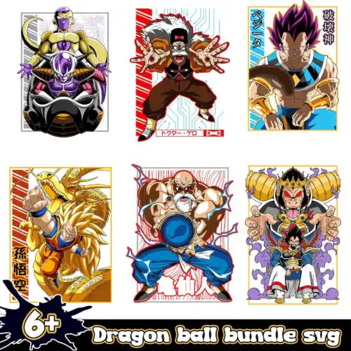 DragonBallz Bundle 6+ PNG SVG