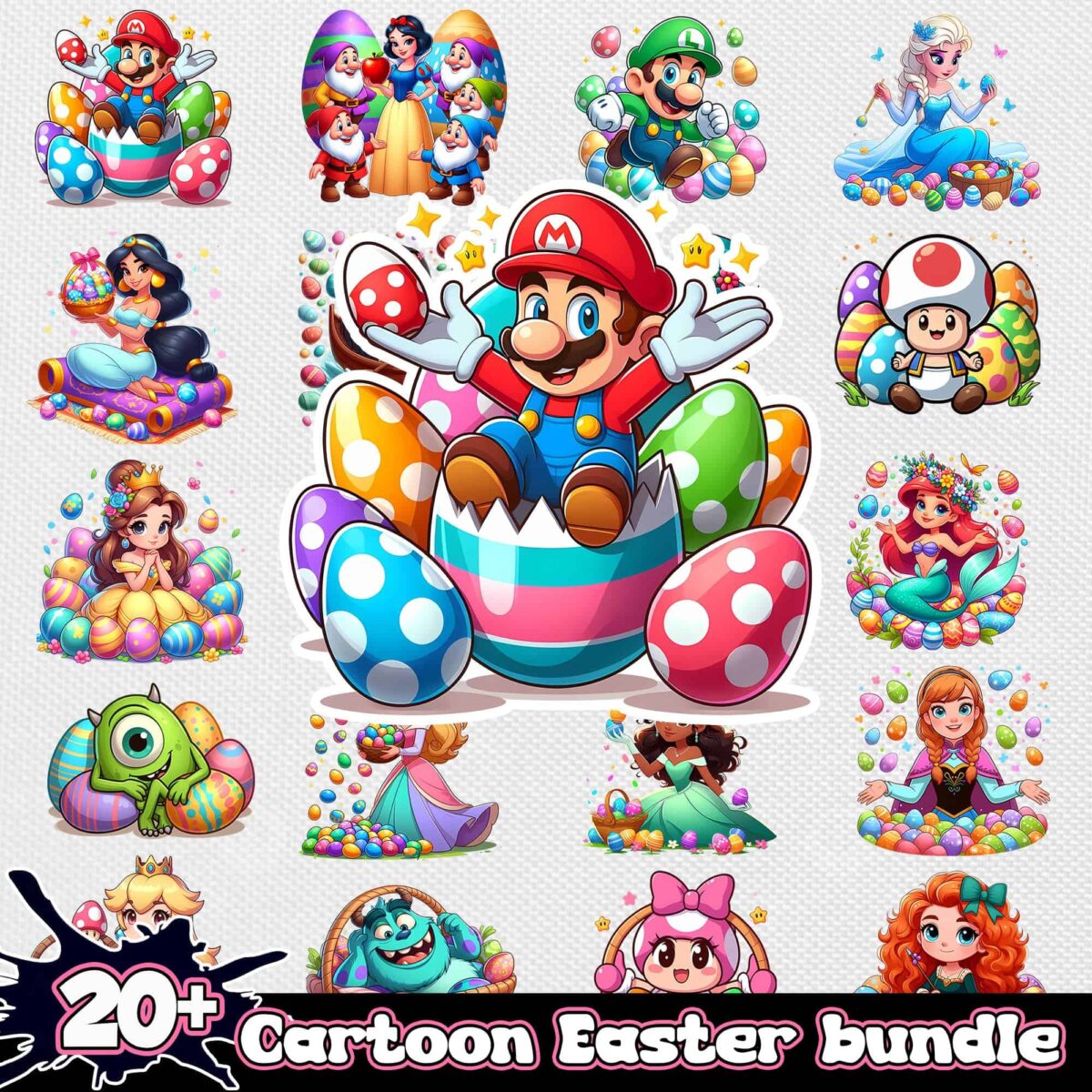 Eastercartoonpngbundle