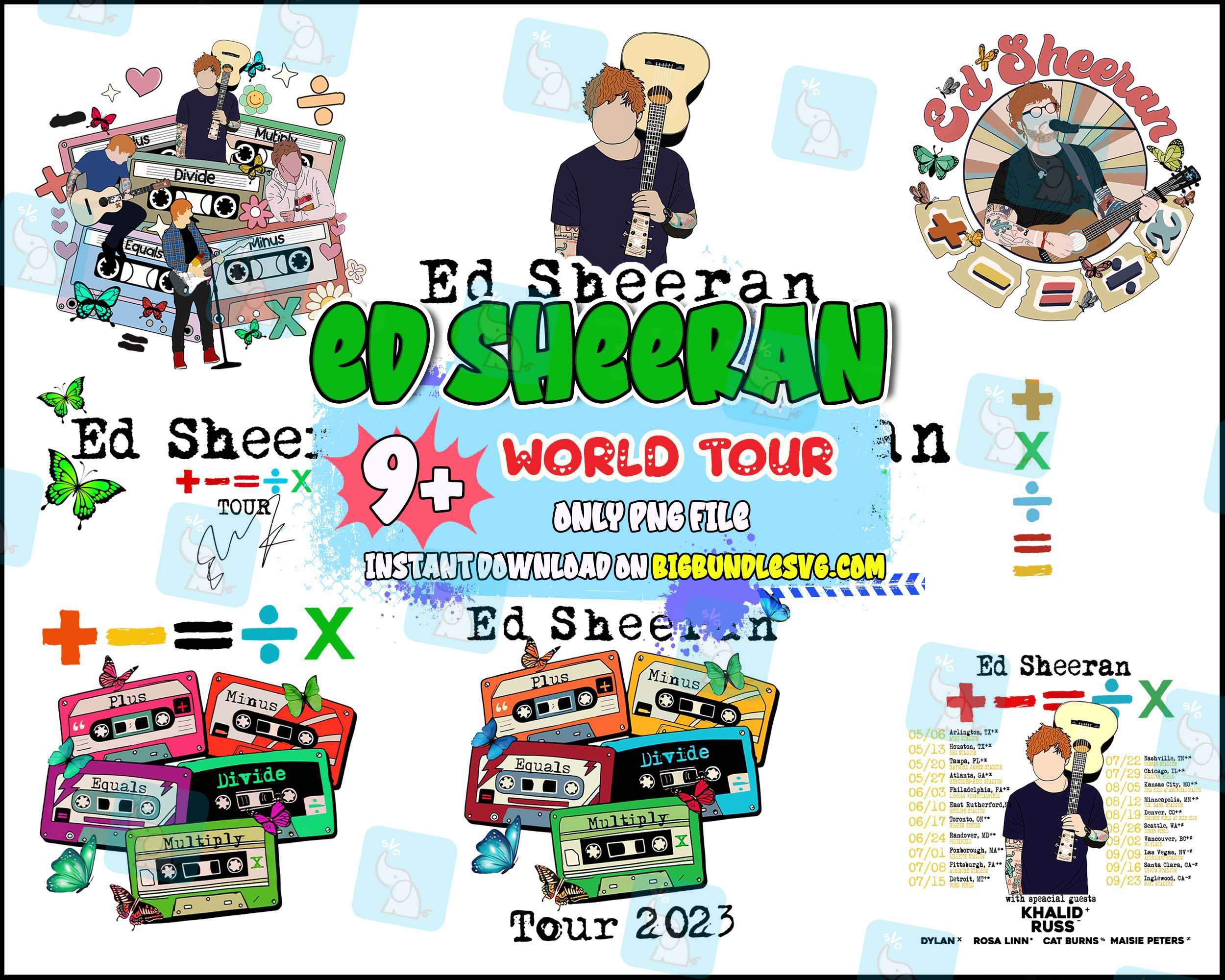 9 Ed Sheeran World Tour Bundle - Digital Download