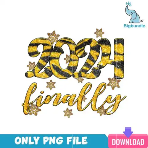 Finally 2024 Gold Disney PNG