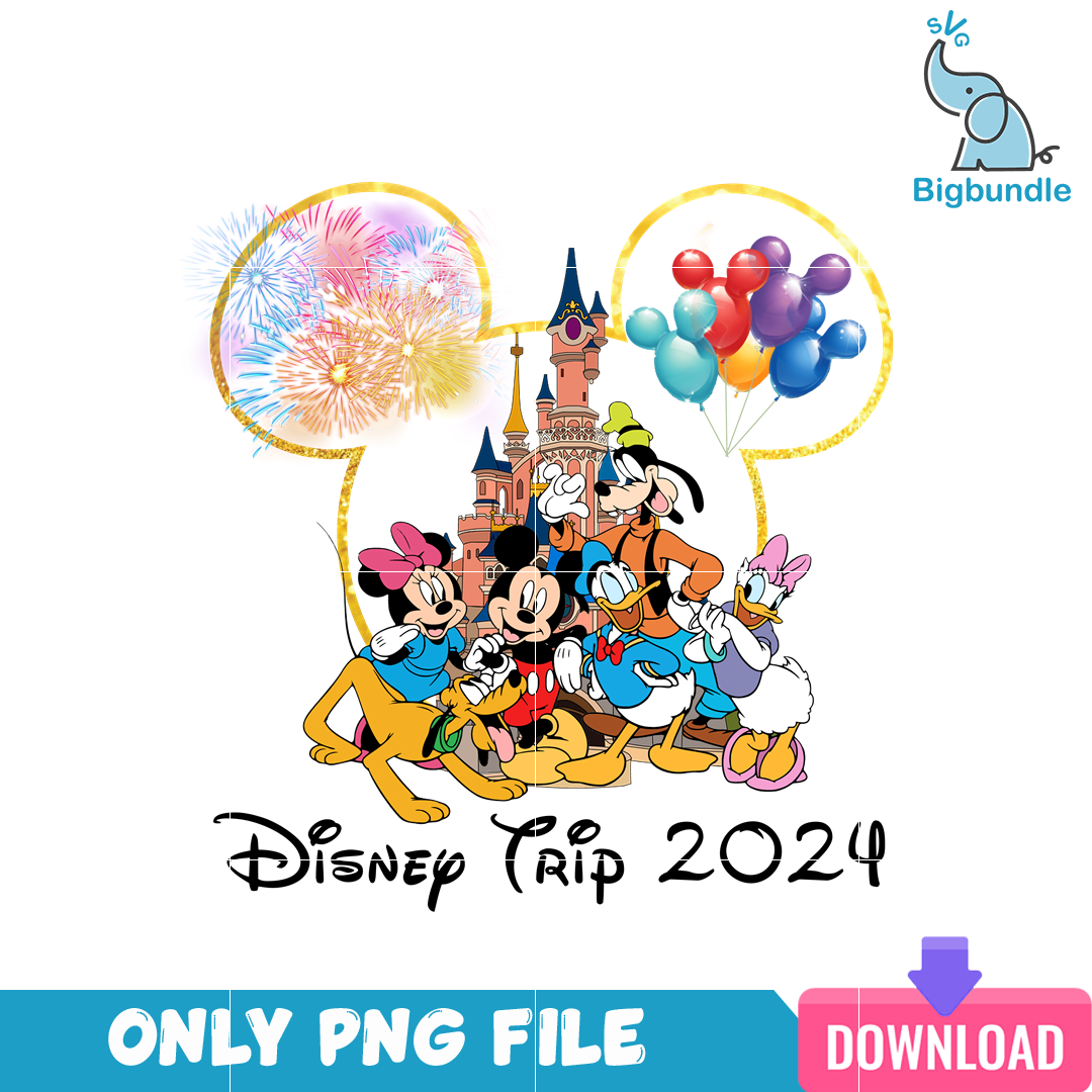 Disney Trip 2024 Mickey Squad PNG