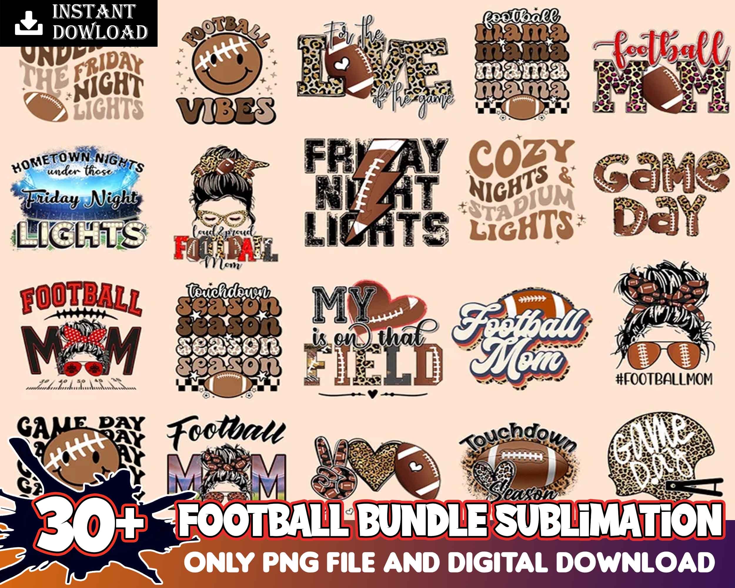 Football design png | Football sublimation | Football season png, Design Football tumbler wrap