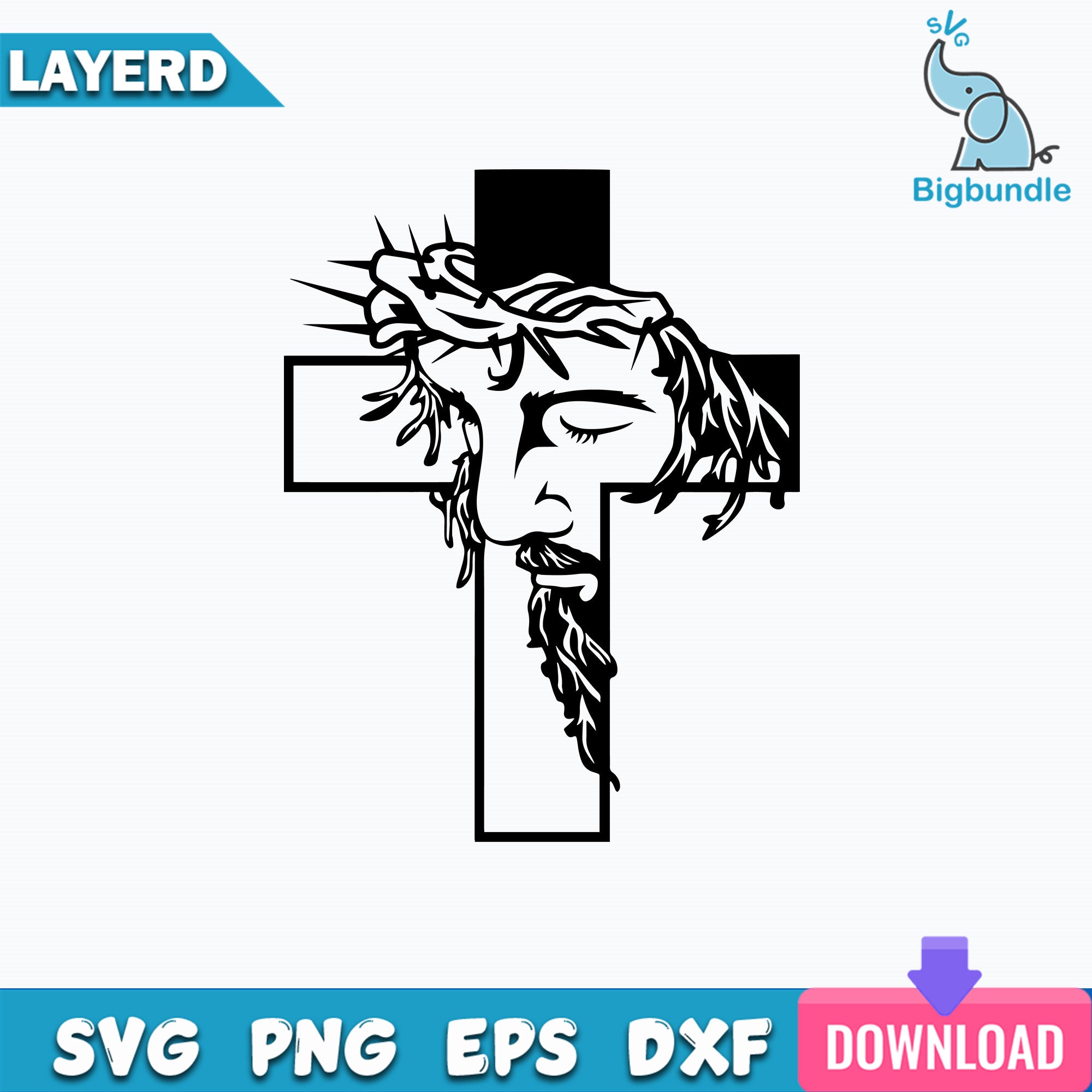 Jesus on the Cross svg, Religious Svg, Jesus Svg, Waymaker Svg