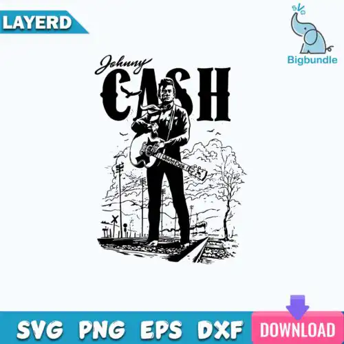 Johnny Cash Svg, Johnny Cash Mugshot Svg, Trending Svg, Music Svg