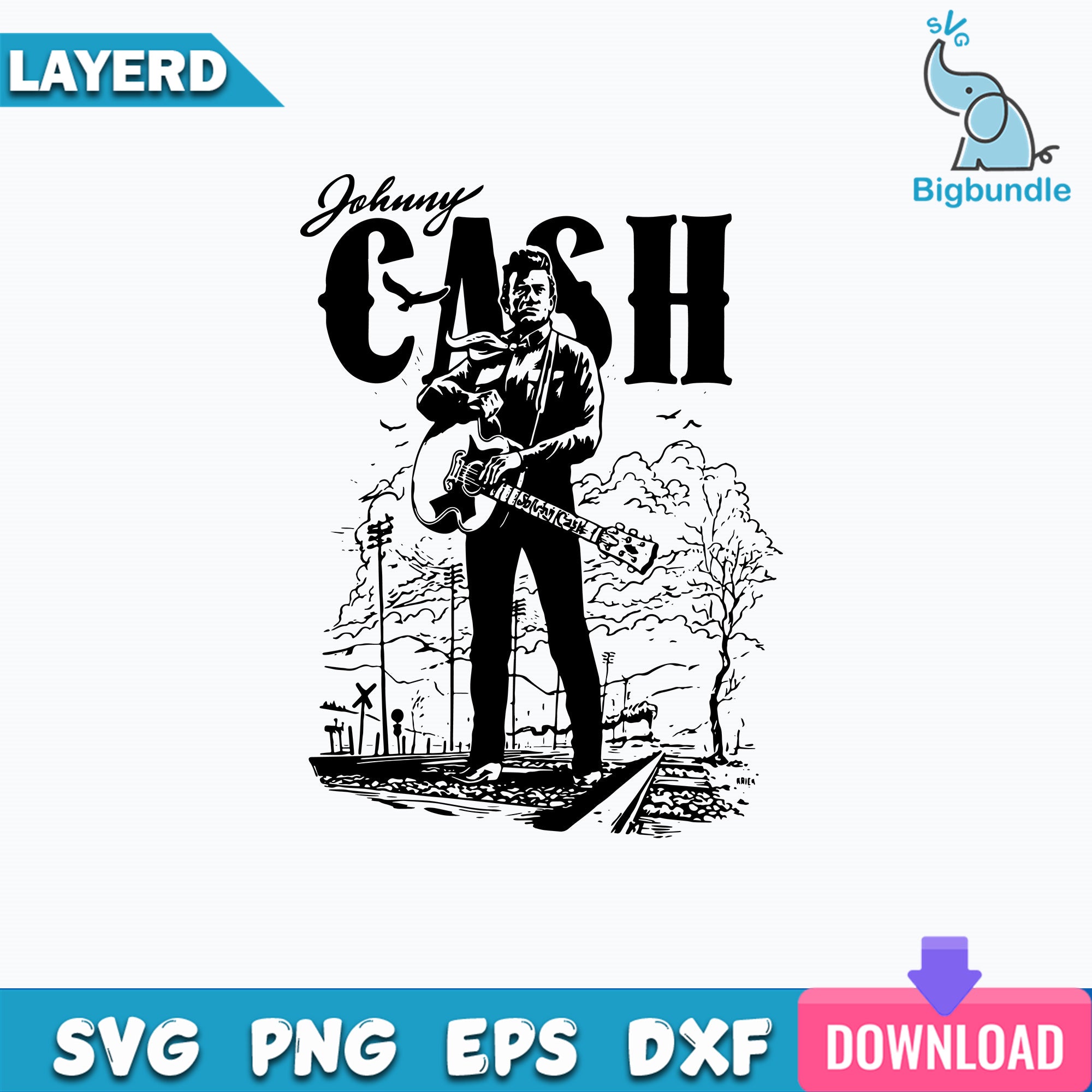 Johnny Cash Svg, Johnny Cash Mugshot Svg, Trending Svg, Music Svg