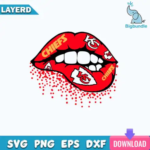 Funny quotes (1061)Kansas City Chiefs, Super Bowl lip SVG file