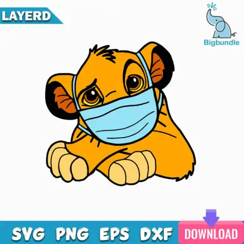 Funnyquotes_1138.jpg Lion Wears A Mask Svg, Funny Lion Svg