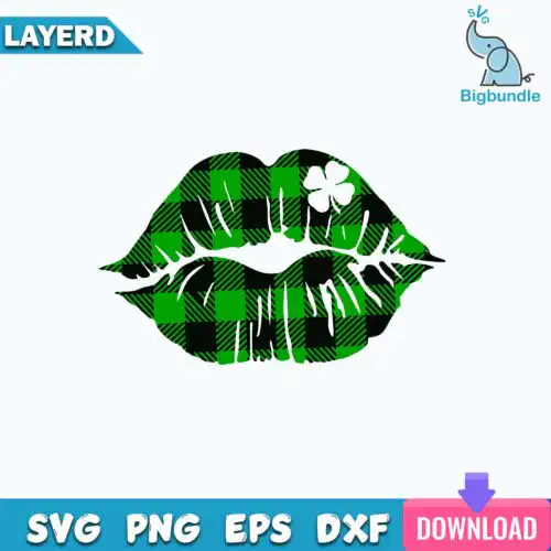 Funnyquotes_1139.jpg St Patricks day lips kiss svg, Shamrock svg Digital File