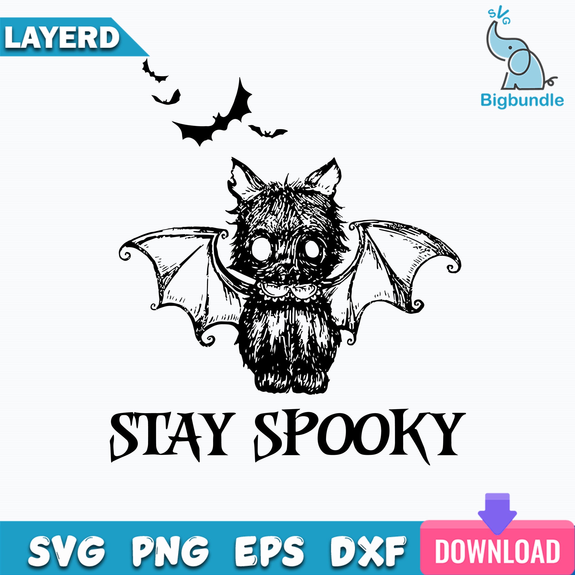 Stay Spooky Svg, Bat Svg, Halloween Svg