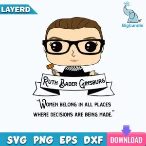 funnyquotes_1627.jpg Chibi style cartoon bust of a woman with a sleek bun and black-framed glasses holding a gavel above a ribbon with a quotation