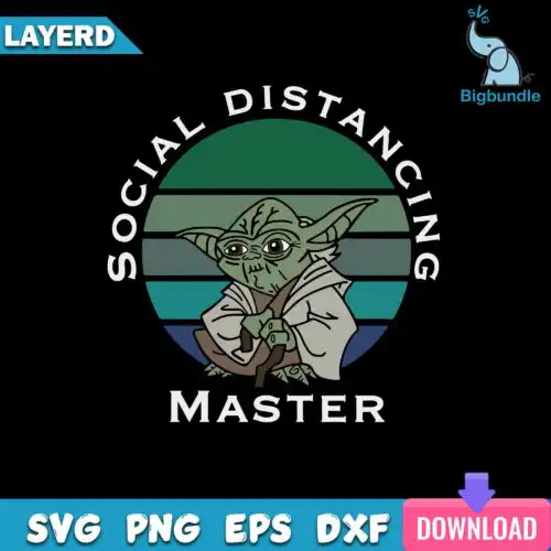 Social Distancing Master Yoda PNG