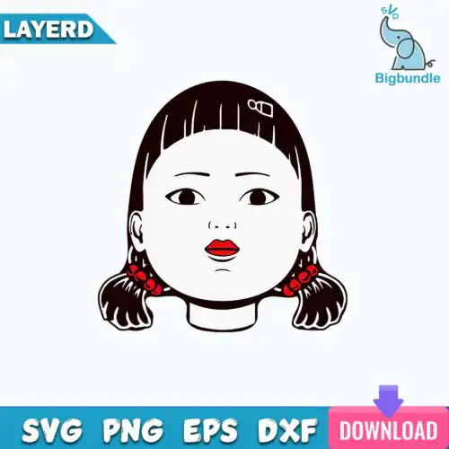 Young Hee Doll Squid Game PNG