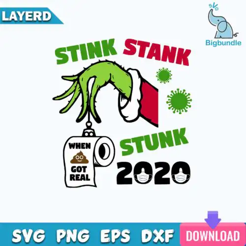 Stink Stank Stunk Grinch 2020 PNG