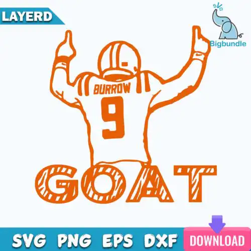 Joe Burrow Embroidery Svg, Cincinnati Bengals Player Embroidery Designs Svg