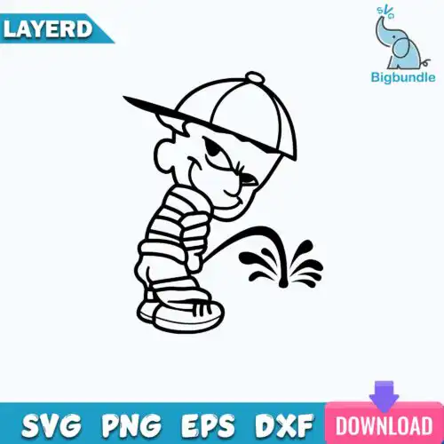 Bad Boy Svg, Pissing Svg, Bad Boy Pissing Svg