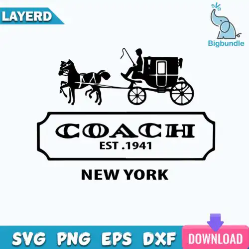 Coach Est 1941 New York Svg, Coach Buggy Svg