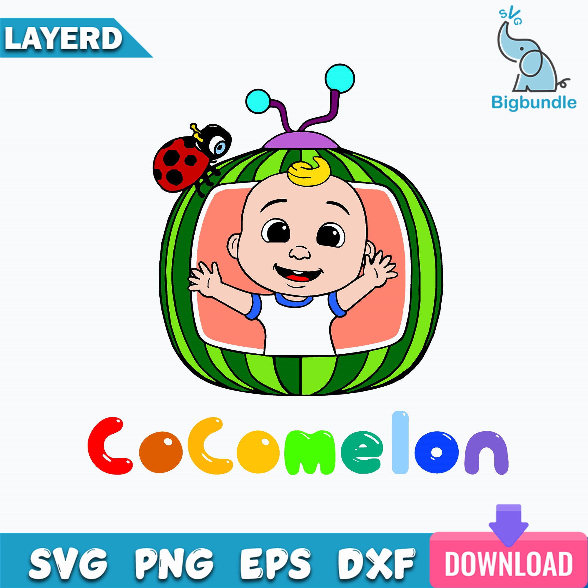 Cocomelon SVG, Cocomelon JJ SVG, Cocomelon Cut Files