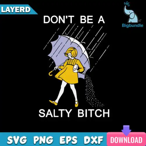 Don't Be A Salty Bitch Svg, Salty Bitch Svg
