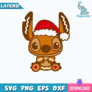 funnyquotes_41.jpg Cartoon gingerbread cookie creature with pointed ears and red Santa hat with white trim