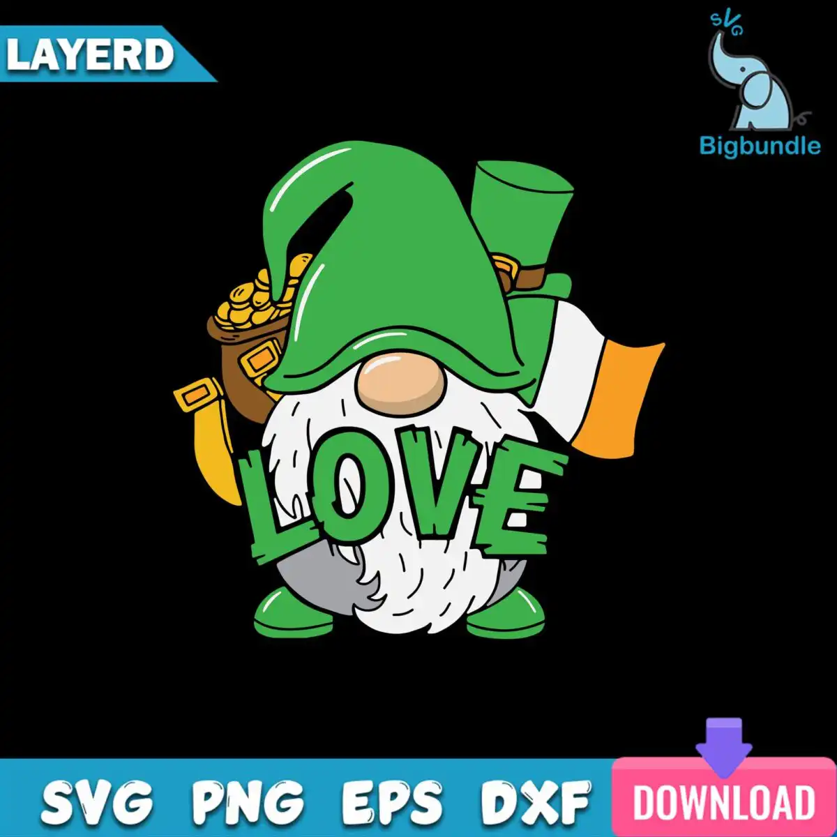 funnyquotes_511.jpg Featuring Gnome with Lucky Pot of Gold Svg, Gnomes Love Svg