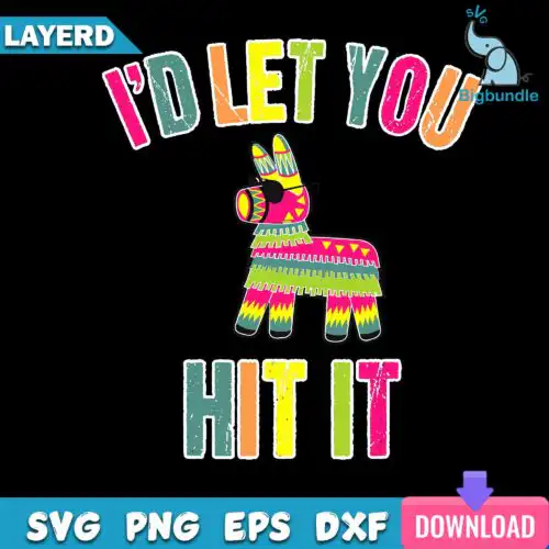 Funny Pinata I'd Let You Svg, Funny Svg