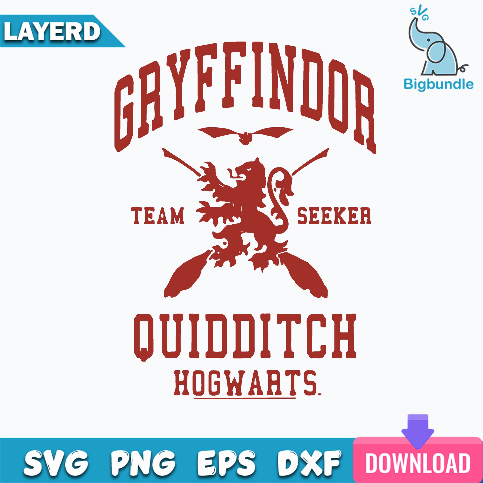 Harry Potter Gryffindor Quidditch Team Svg, Harry Potter Svg