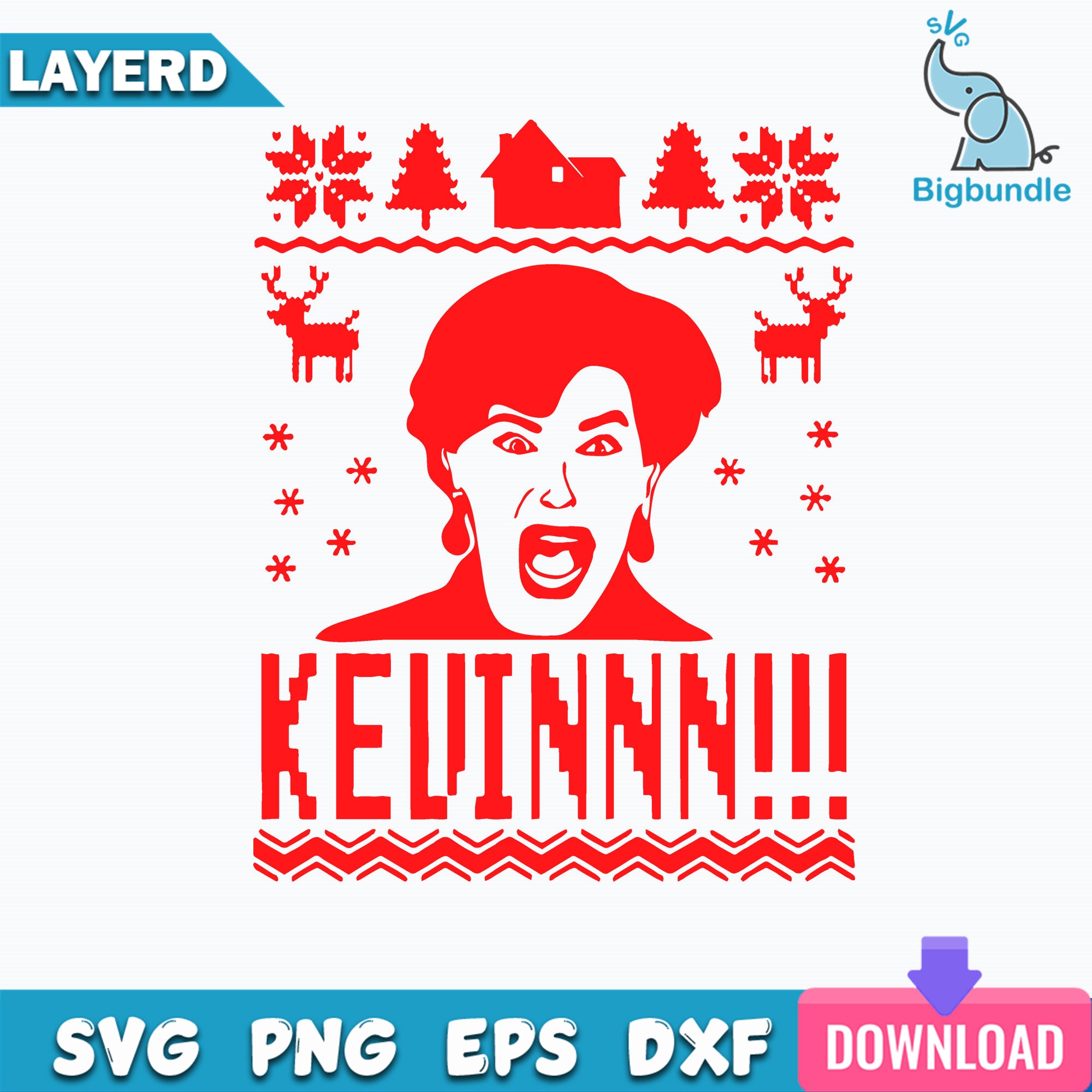 Kevinnn Home Alone SVG, Christmas SVG, Mom SVG