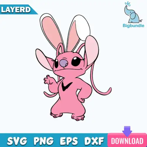 Angela Easter Svg, Stitch Easter Svg, Stitch Svg, Funny Svg