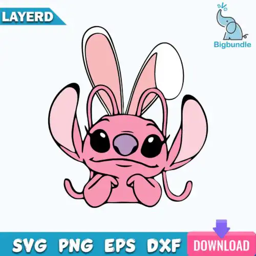 Angela Easter Svg, Stitch Easter Svg, Stitch Svg, Easter Svg, Funny Svg
