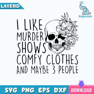 funnyquotes_799.jpg Black outline floral skull with peony flowers and quote text