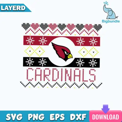 Arizona Cardinals Fair Isle Svg, Arizona Cardinals Svg, Nfl Svg