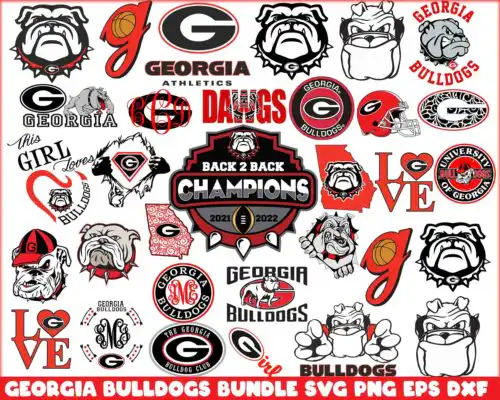 Georgia-Bulldogs Svg, Georgia-Bulldogs Football Team svg, N C A A Football Svg, Cricut, SVG, M--L--B Svg, N-F-L Svg png eps dxf download