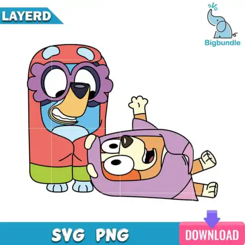 Granny rita and janet svg, bluey svg, digital download.