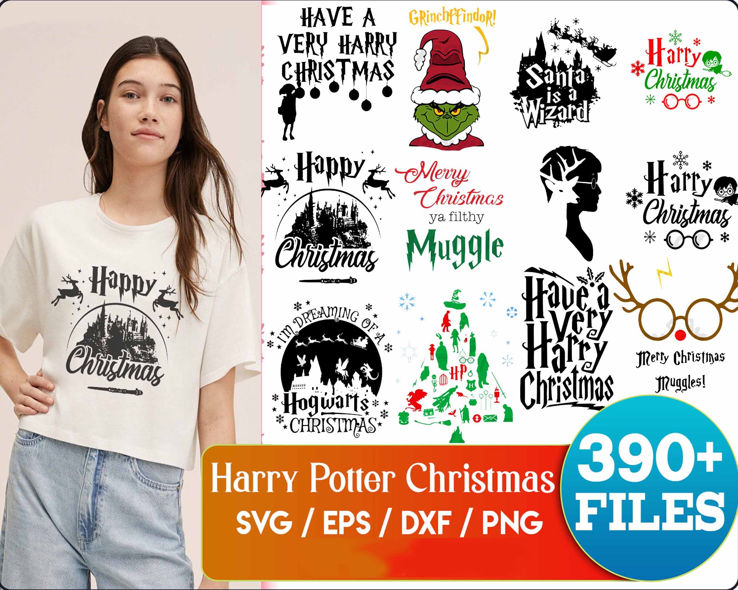 390+ Bundle Harry Potter Svg, Harry Potter Christmas png, HP Xmas Svg, Wizard world Svg, Digital files
