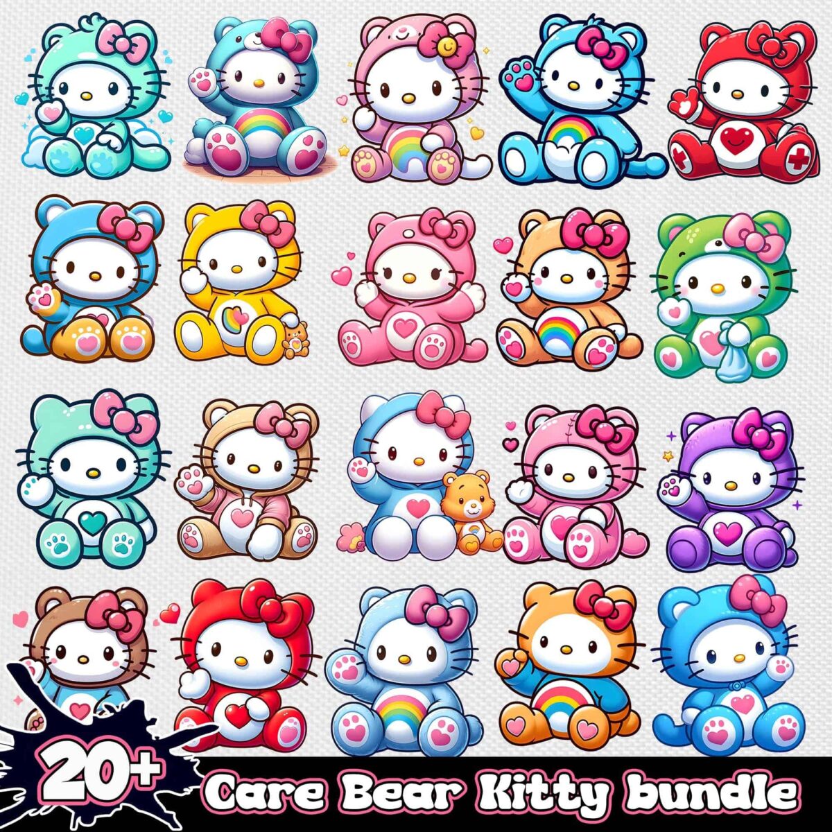 HelloKittyCareBearPNG20