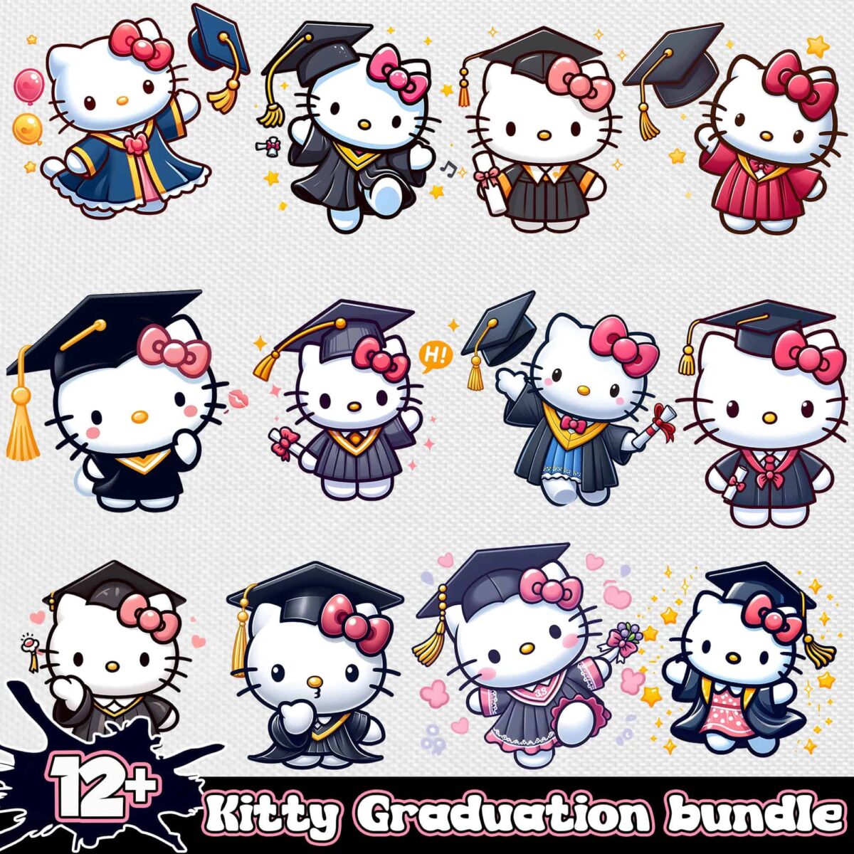 HelloKittyGraduation12 PNG